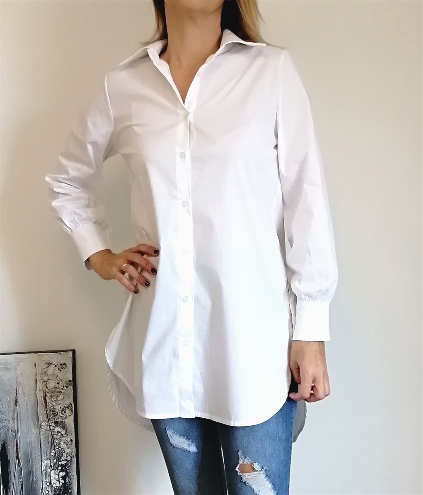 Blusa para mujer camisera manga larga - Fashion Kazabe